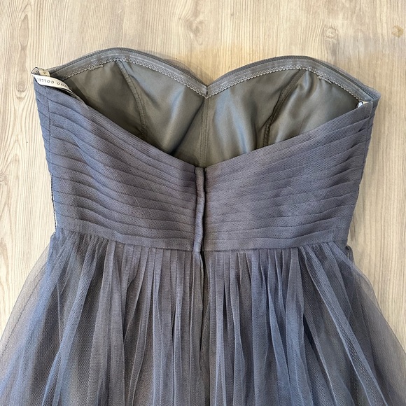 Jenny Yoo Collection Gray Formal Strapless Dress - Picture 7 of 9